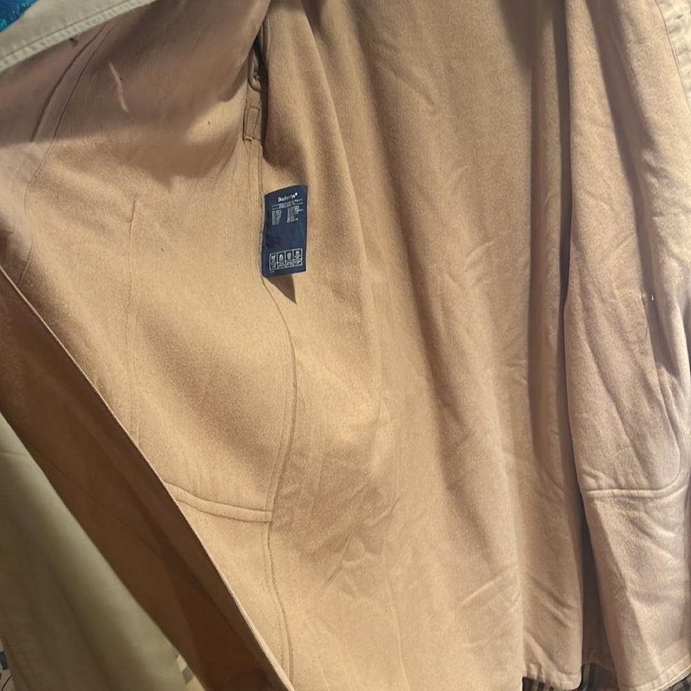 Vintage XL Burberry Mens Trench w/Full Wool Lining and Collar - Picture 12 of 16